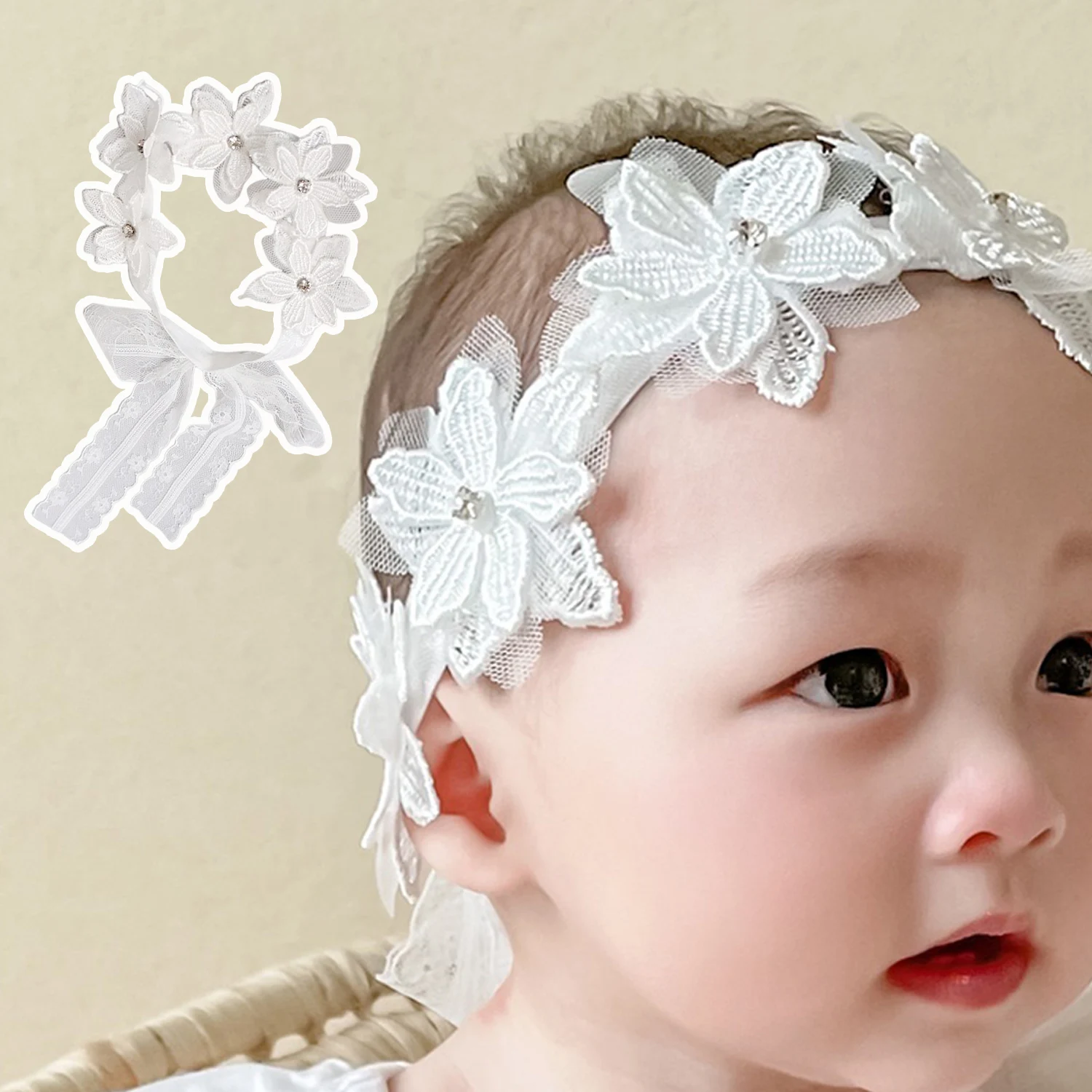 

Sweet Baby Headband Flower Baby Girl Elastic Hairband For Newborn Photography Kid Head Band Haarband Baby Hair Accessories
