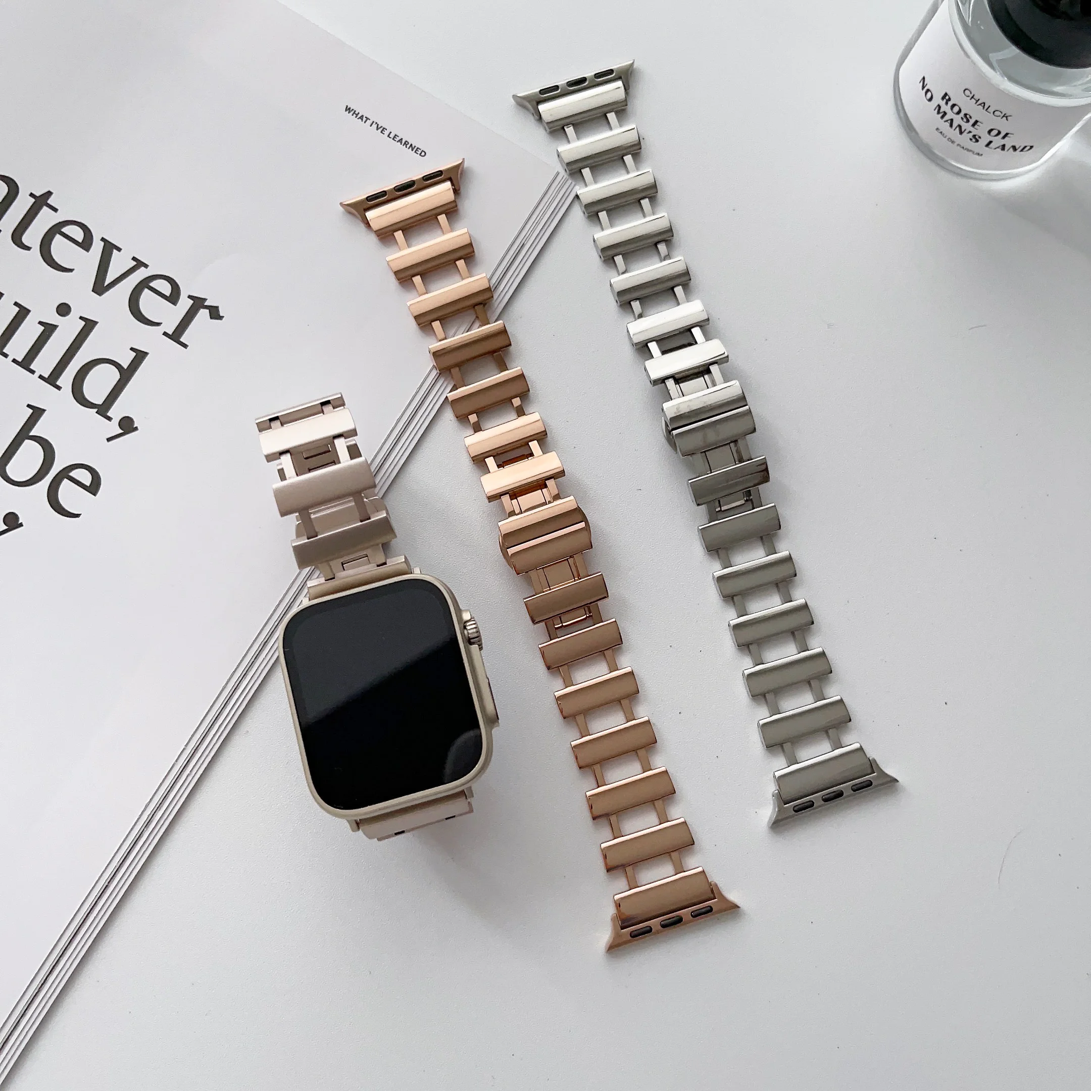 Luxury Metal Band Ladder Strap 41MM For Apple Watch 8 Ultra 49mm Strap Link Bracelet 45mm For Lady IWatch Series 7 6 5 44MM 42MM
Luxury Metal Band Ladder Strap 41MM For Apple Watch 8 Ultra 49mm Strap Link Bracelet 45mm For Lady IWatch Series 7 6 5 44MM 42MM
