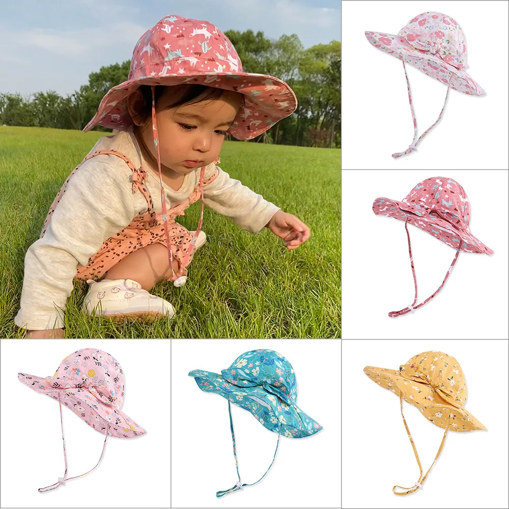 Children's Bucket Hats Kids Summer Wide Brim Cotton Unisex Style Beach UV Protection Outdoor Baby Boys Girls Sun Caps
Children's Bucket Hats Kids Summer Wide Brim Cotton Unisex Style Beach UV Protection Outdoor Baby Boys Girls Sun Caps