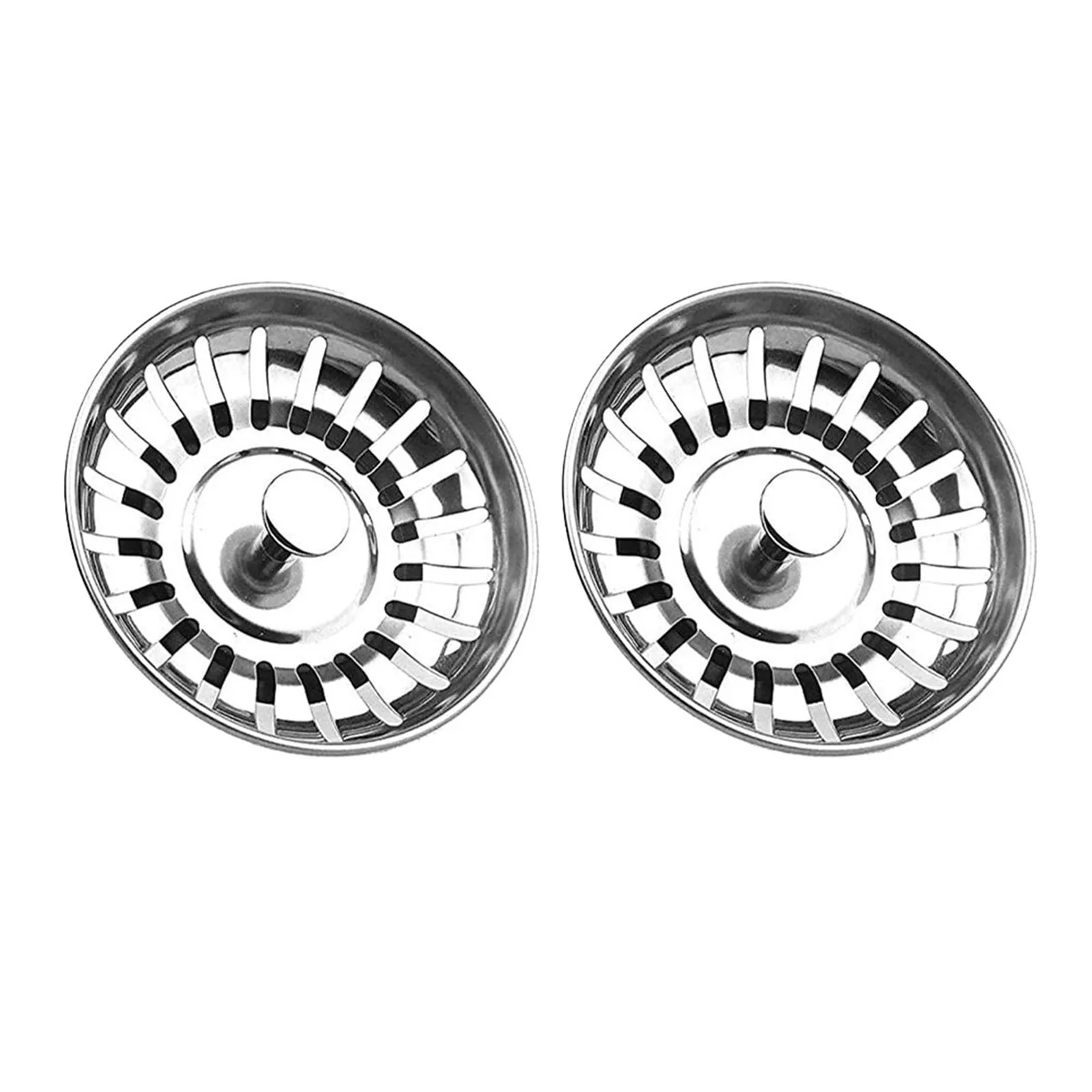 2PC Waste Plug Premium Kitchen Sink Strainer Replacement Basin Drain Filter Stainless Steel 78mm 3inch Fixing Pin Accessory
2PC Waste Plug Premium Kitchen Sink Strainer Replacement Basin Drain Filter Stainless Steel 78mm 3inch Fixing Pin Accessory
