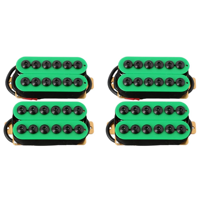 4Pcs Double Coil Electric Guitar Humbucker Pickup Bridge&Neck Ceramic Magnet Invader Style Punk Green
4Pcs Double Coil Electric Guitar Humbucker Pickup Bridge&Neck Ceramic Magnet Invader Style Punk Green