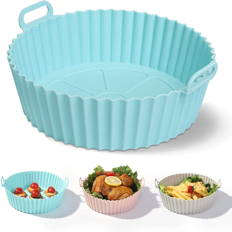 AirFryer Silicone Pot Air Fryers Oven Baking Tray Fried Pizza Chicken Basket Mat Silicone Liner Grill Pan para cocina accesorios
AirFryer Silicone Pot Air Fryers Oven Baking Tray Fried Pizza Chicken Basket Mat Silicone Liner Grill Pan para cocina accesorios