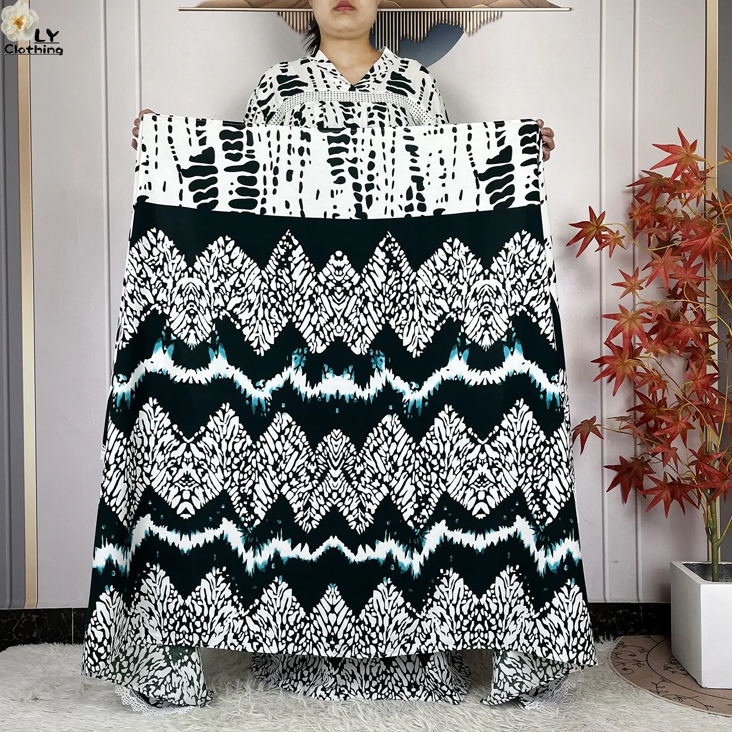 أحدث عباءة أفريقية لعام 2026 مطبوعة من القطن الخالص للنساء، فستان طويل فضفاض، أزياء دبي العصرية للعطلات والحفلات مع وشاح كبير أحدث عباءة أفريقية لعام 2026 مطبوعة من القطن الخالص للنساء، فستان طويل فضفاض، أزياء دبي العصرية للعطلات والحفلات مع وشاح كبير