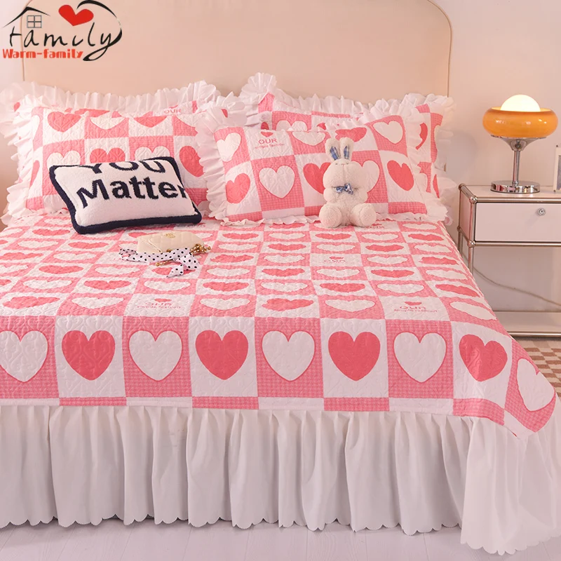 3pcs Set Cotton Korean Lace Bed Skirt Warm Soft Stretch Breathable Mattress Protector Anti-bacterial Bed Cover Queen King Size
3pcs Set Cotton Korean Lace Bed Skirt Warm Soft Stretch Breathable Mattress Protector Anti-bacterial Bed Cover Queen King Size