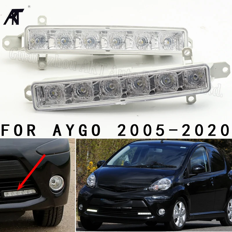 

1 pair Daytime running light 81430-0H010, 045448, 044862 For Peugeot 108/107/308 for Citroen C1/C3 For Toyota aygo