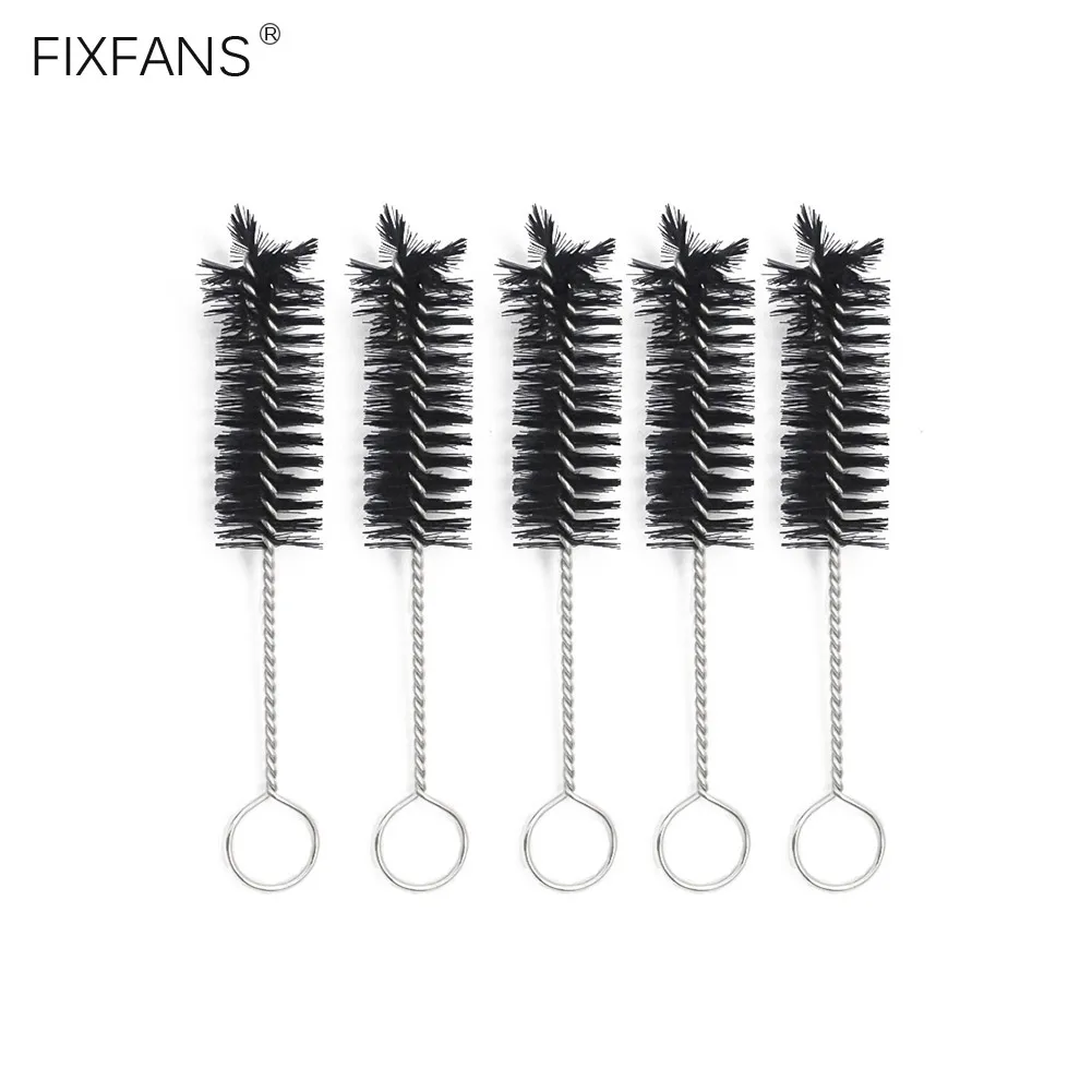 

5Pcs 65mm Soft Mini Short Nylon Brush for Glass Tube Pipe Nozzle Cleaner Brushes Cleaning Tools, Diameter 10mm