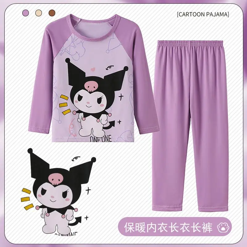 Sanrio Kuromi Children's Pajamas Suit Long Sleeves Home Pure Cotton Close To The Body Comfortable Cartoon Kawaii Anime Figure 23
Sanrio Kuromi Children's Pajamas Suit Long Sleeves Home Pure Cotton Close To The Body Comfortable Cartoon Kawaii Anime Figure 23