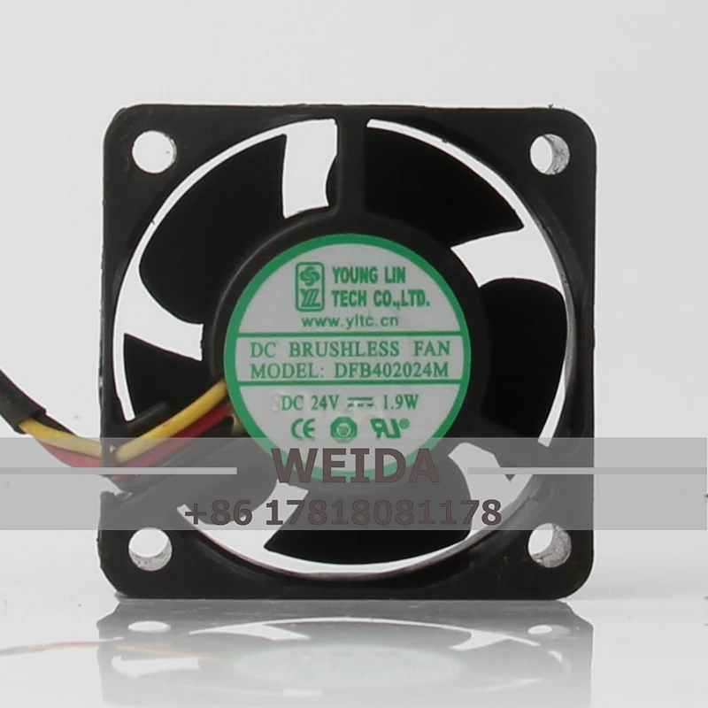 

DFB402024M Case Fan for Yonglin 12V 48V DC24V 1.9W EC AC 40x40x20mm 4020 4CM Inverter Server Centrifugal Exhaust Cooling Fan