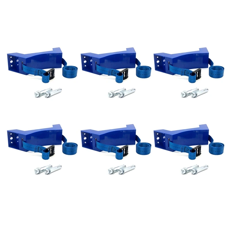 

6X Cylinder Mounted Bracket Gas Cylinder Bracket Durable ABS Gas Cylinder Holder For Camper Motorhome RV Caravan,Blue
