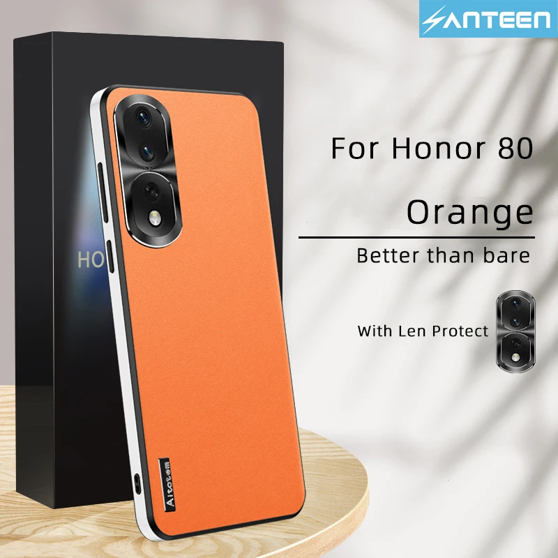 

Anteen for Honor 50 60 70 80 Pro GT Case Luxury Leather Shell Camera Protection Soft PU Leather Back Cover for Honor 70 80 Pro