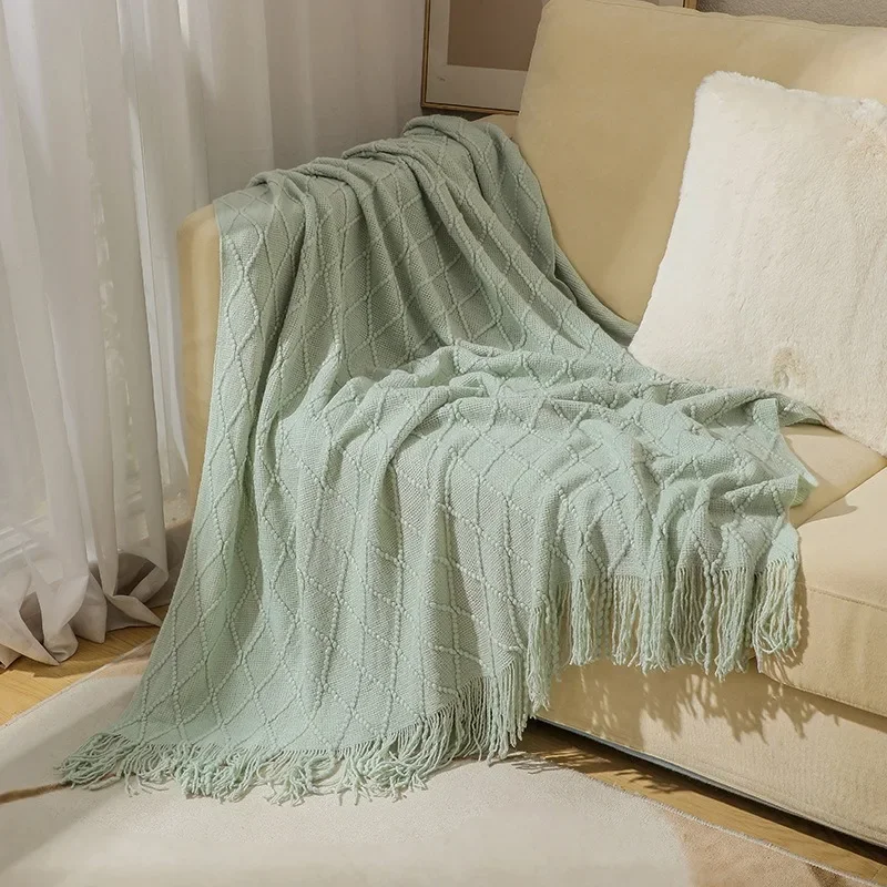Nordic Solid Color Throw Blanket Plaid Soft Knitted Blanket for Bed Sofa Cover Blanket Bedspread for Sofa Decorative with Tassel
Nordic Solid Color Throw Blanket Plaid Soft Knitted Blanket for Bed Sofa Cover Blanket Bedspread for Sofa Decorative with Tassel