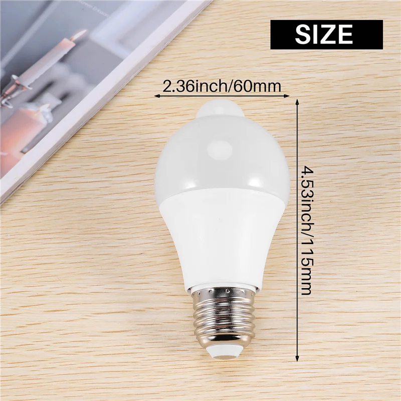12W Motion Sensor Light Bulb,Outdoor/Indoor Movement Activated Security LED Bulb,1000LM,E26/B22,3500K Warm White
12W Motion Sensor Light Bulb,Outdoor/Indoor Movement Activated Security LED Bulb,1000LM,E26/B22,3500K Warm White