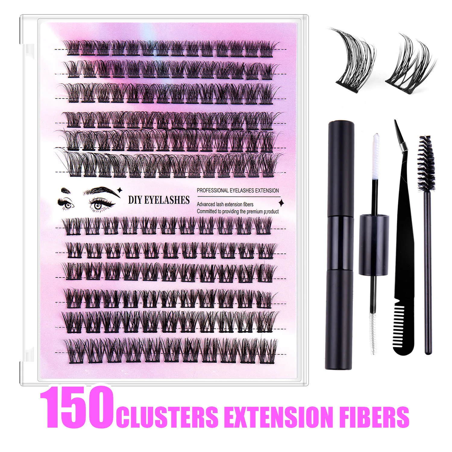 150 Clusters Fluffy Dramatic Thick Volume Eyelashes Natural Lashes Fake Lashes Pack Eyelashes Individual Lashes Russia 30D/40D
150 Clusters Fluffy Dramatic Thick Volume Eyelashes Natural Lashes Fake Lashes Pack Eyelashes Individual Lashes Russia 30D/40D