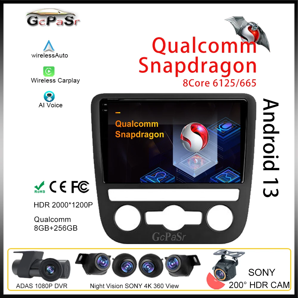 Qualcomm Android For Volkswagen Scirocco 2009 - 2014 Lettore Video Multimediale Per Auto GPS Car Player DVD Dash Cam Rear Dash
Qualcomm Android For Volkswagen Scirocco 2009 - 2014 Lettore Video Multimediale Per Auto GPS Car Player DVD Dash Cam Rear Dash