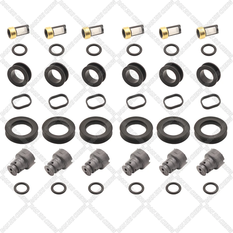 

8 set For Lexus GS300 IS300 SC300 Toyota Supra 3.0L 23250-46090 Fuel Injector Service Repair Kit Filters Orings Seals Grommets