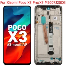 Écran tactile LCD avec châssis, 6.67 pouces, pièce de rechange pour Xiaomi Poco X3 Pro M2102J20SG, Original=