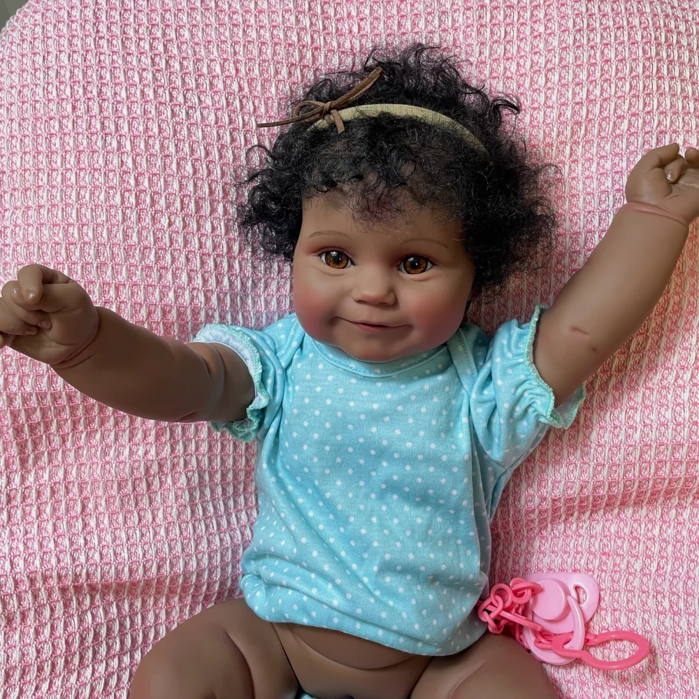 19inch Lifelike African American Reborn Doll Dark Skin Girl Maddie Full Vinyl Washable Newborn Toy Figure Collectible Art Dolls
19inch Lifelike African American Reborn Doll Dark Skin Girl Maddie Full Vinyl Washable Newborn Toy Figure Collectible Art Dolls