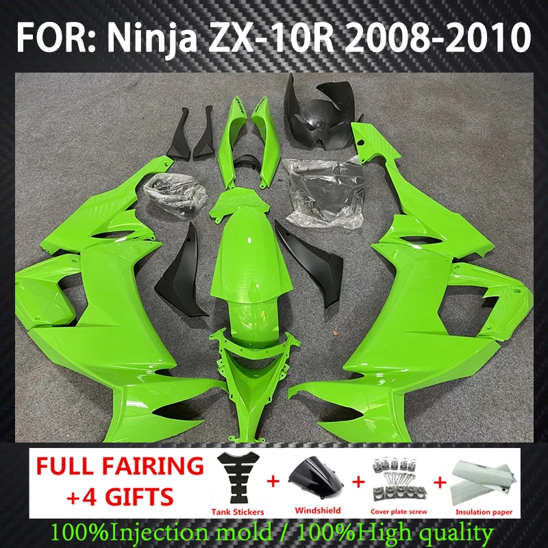 

New ABS Whole Motorcycle Fairings Kit fit for Ninja ZX-10R ZX10R zx 10r 2008 2009 2010 08 09 10 Bodywork fairing set