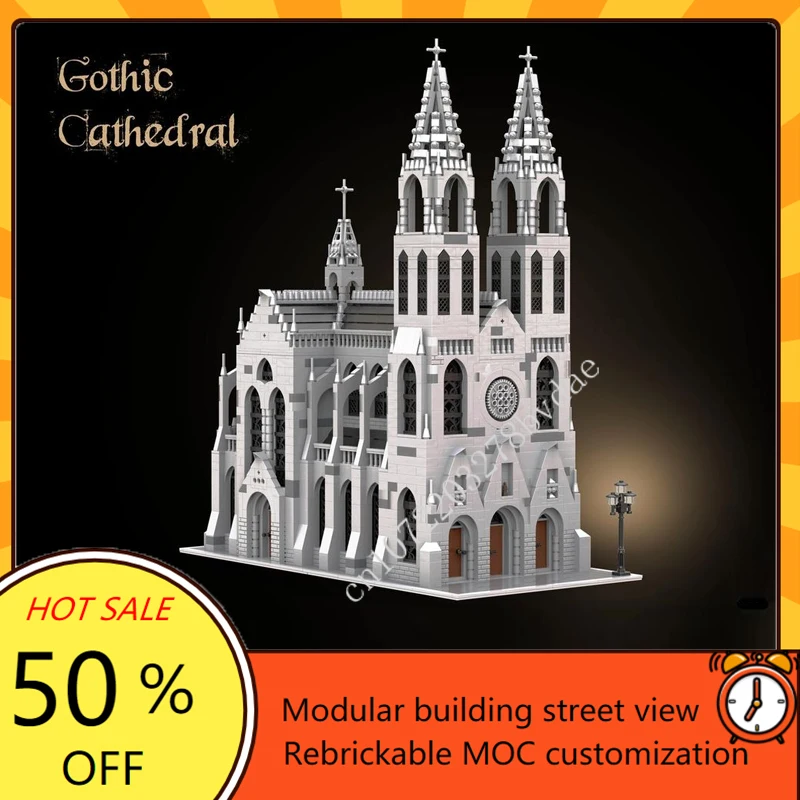 3997PCS Gothic Cathedral Modular MOC Creative street view Model Building Blocks Architecture Education Assembly Model Toys Gifts
3997PCS Gothic Cathedral Modular MOC Creative street view Model Building Blocks Architecture Education Assembly Model Toys Gifts