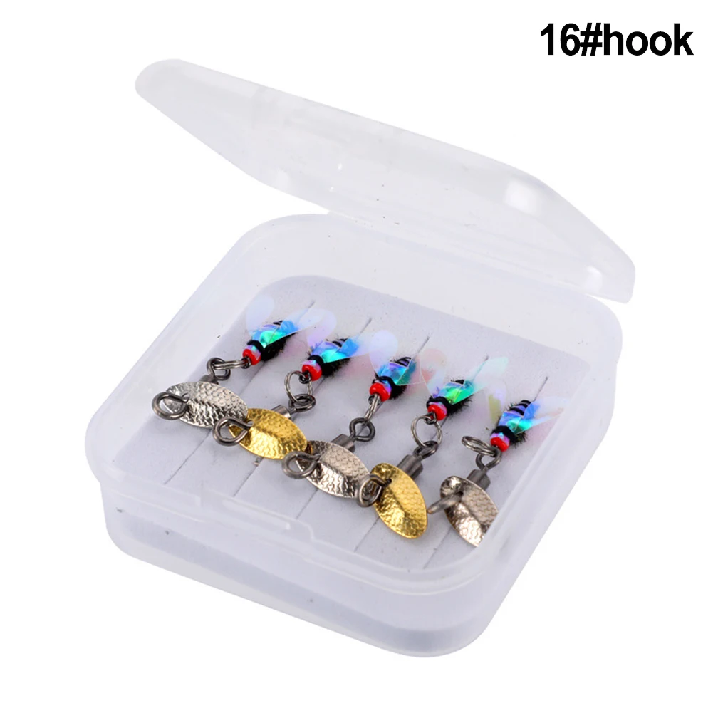 Bright Color Fly Hooks Flies Insect Lures Sequins Fishhook for Increased Catching Rate Suitable for All Fish Species
Bright Color Fly Hooks Flies Insect Lures Sequins Fishhook for Increased Catching Rate Suitable for All Fish Species
