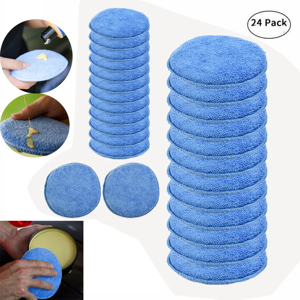 Waxing Sponge 24PCS 5inch Car Applicator Cleaning Polish Pad Foam Sponge Microfiber Waxing Premium Applicator Pad Ideal For Wax
Waxing Sponge 24PCS 5inch Car Applicator Cleaning Polish Pad Foam Sponge Microfiber Waxing Premium Applicator Pad Ideal For Wax