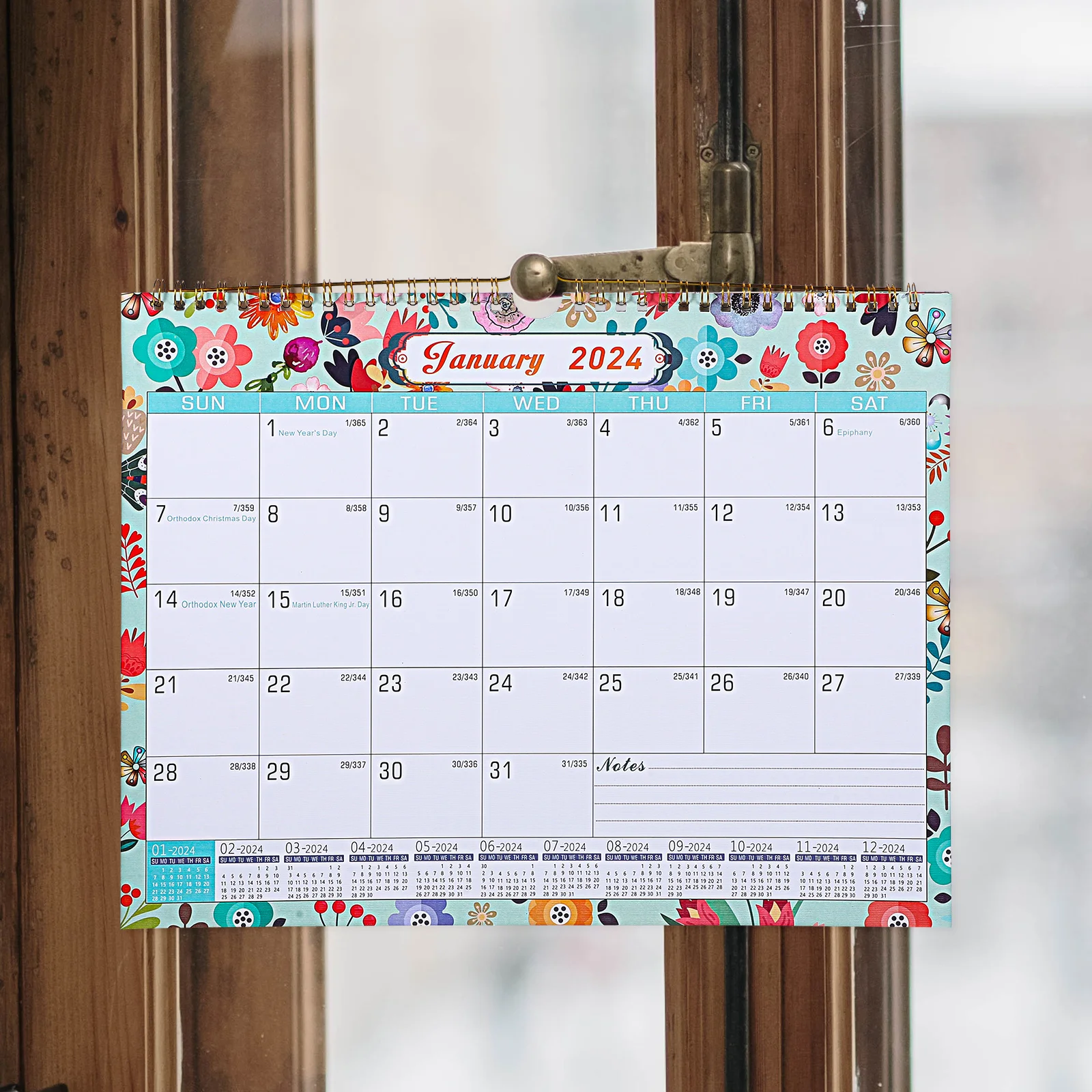 

Household Daily Use Calendar English Wall Calendar Monthly Calendar Wall Hanging Calendar for Home