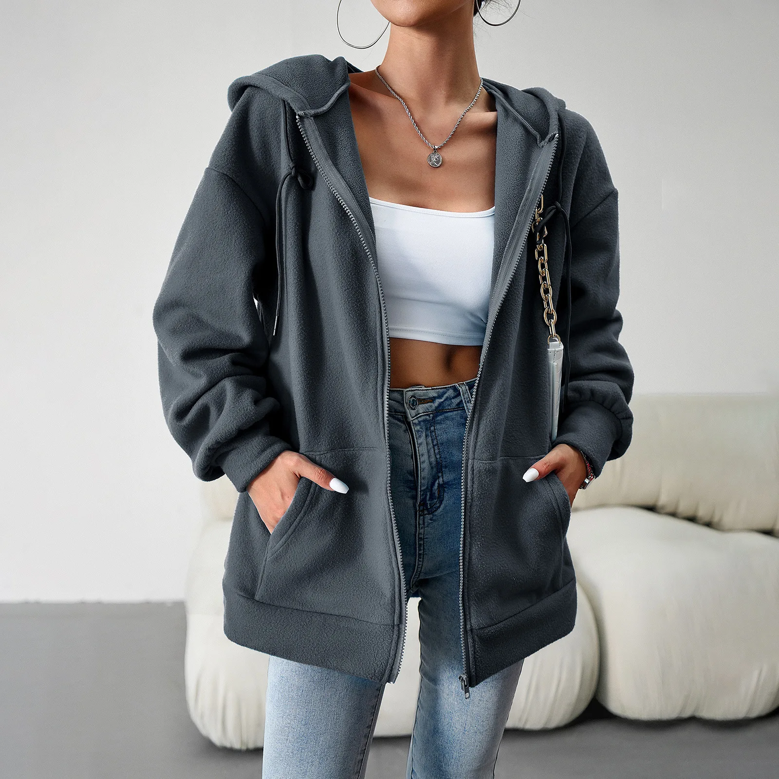 Women's Clothing 2023 Autumn and Winter Solid Color Loose Fashion Casual Sweater Cardigan Hooded Jacket Winter Clothes Women
Women's Clothing 2023 Autumn and Winter Solid Color Loose Fashion Casual Sweater Cardigan Hooded Jacket Winter Clothes Women