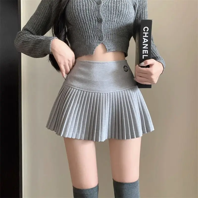 Women Autumn Winter New High Waisted Woolen Short Skirt Commuting Fashion Sexy Tall Pleated Skirt Casual Versatile Half Skirt
Women Autumn Winter New High Waisted Woolen Short Skirt Commuting Fashion Sexy Tall Pleated Skirt Casual Versatile Half Skirt