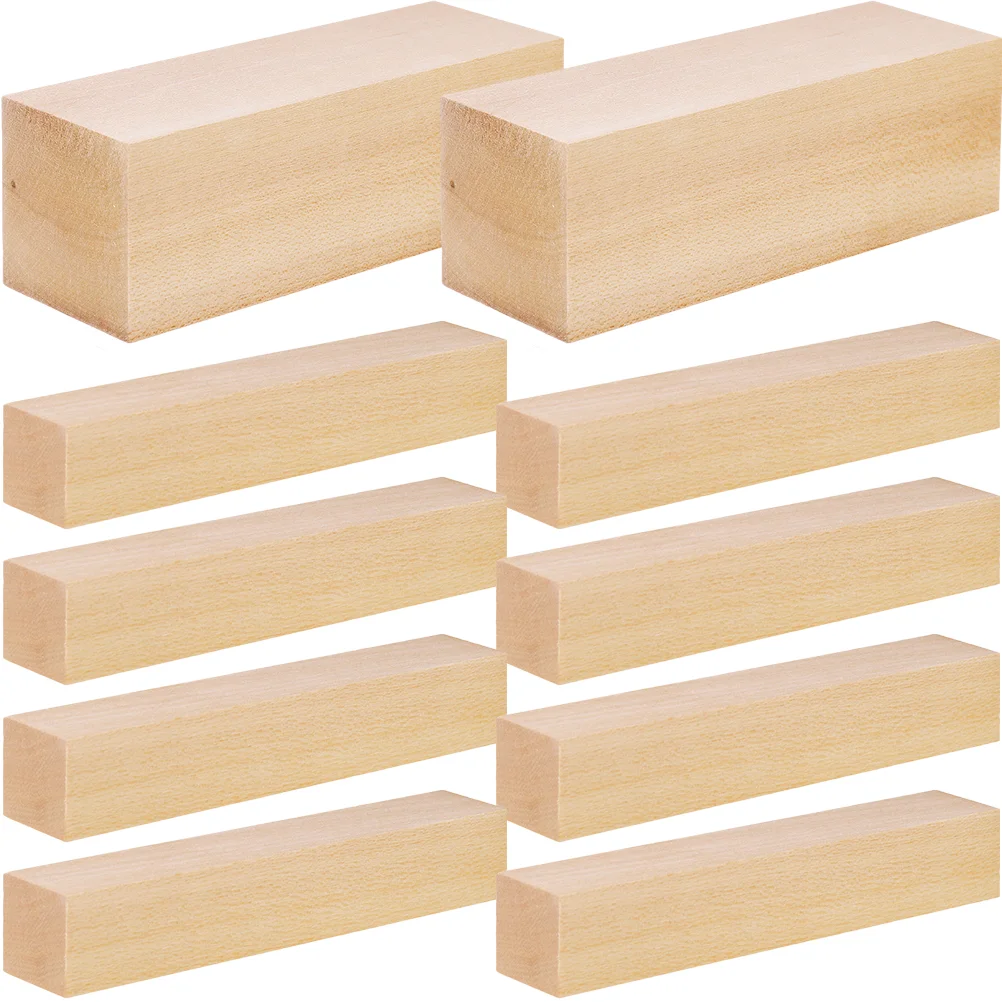 10 Pcs Basswood Carving Blocks Unfinished Wood Blocks Blank Wooden Blocks for Carving Crafting
10 Pcs Basswood Carving Blocks Unfinished Wood Blocks Blank Wooden Blocks for Carving Crafting