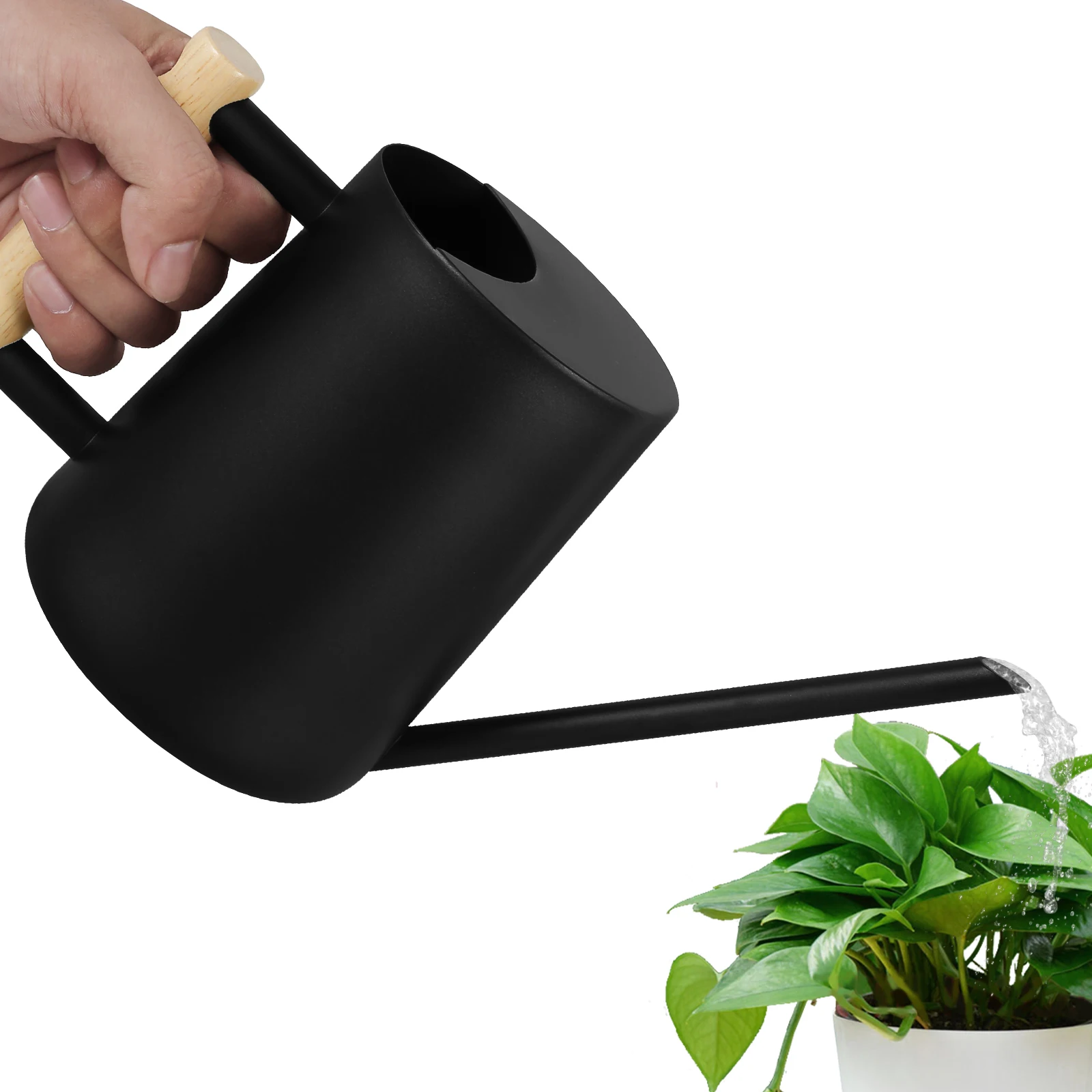 35oz/1L Watering Can Small Watering Can with Wooden Handle Stainless Steel Watering Pot with Long Spout Indoor Plants Watering
35oz/1L Watering Can Small Watering Can with Wooden Handle Stainless Steel Watering Pot with Long Spout Indoor Plants Watering