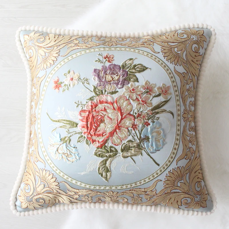 European Style Square Pillow Bedroom Backrest Pillow Car Sofa Office Jacquard Cushion Home Textile Decoration
European Style Square Pillow Bedroom Backrest Pillow Car Sofa Office Jacquard Cushion Home Textile Decoration