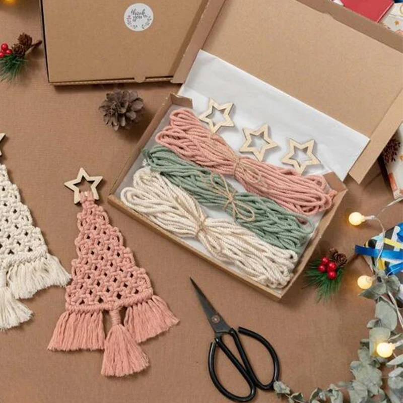 DIY Macrame Christmas Tree Kit - Handmade Holiday Craft Set 3