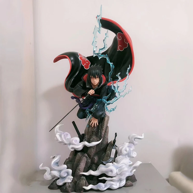 

43cm Naruto Figura Anime Shippuden Figure Art Statue Sasuke Uchiha Action Figure PVC Collectible Ornament Doll Big Model Toys