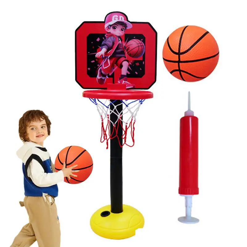 

Basketball Hoop For Kids Children Basketball Hoop Toy Adjustable Height 19.6-44inch Basketball Playing Hoop Basketball Stand