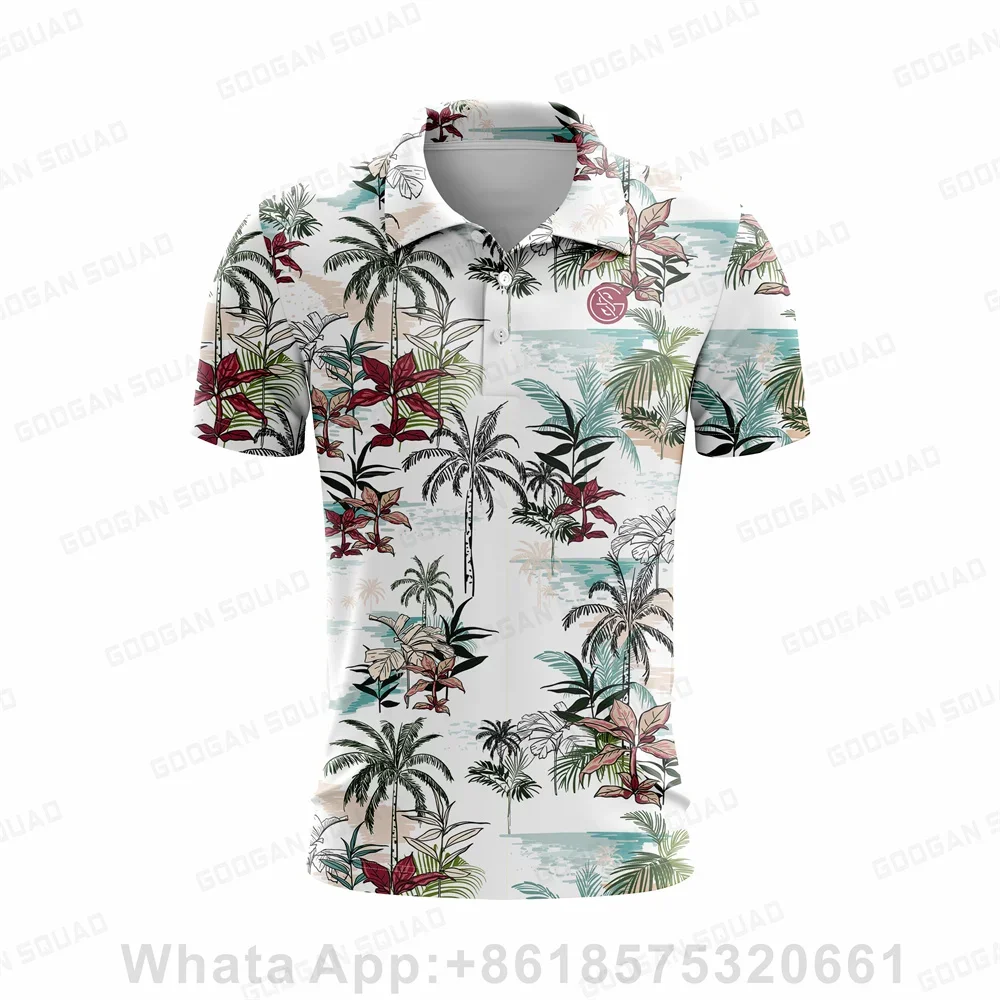 

Новинка 2023, летняя мужская рубашка Поло Googan, Повседневная модная быстросохнущая футболка с коротким рукавом для рыбалки и гольфа, топы, Одежда большого размера