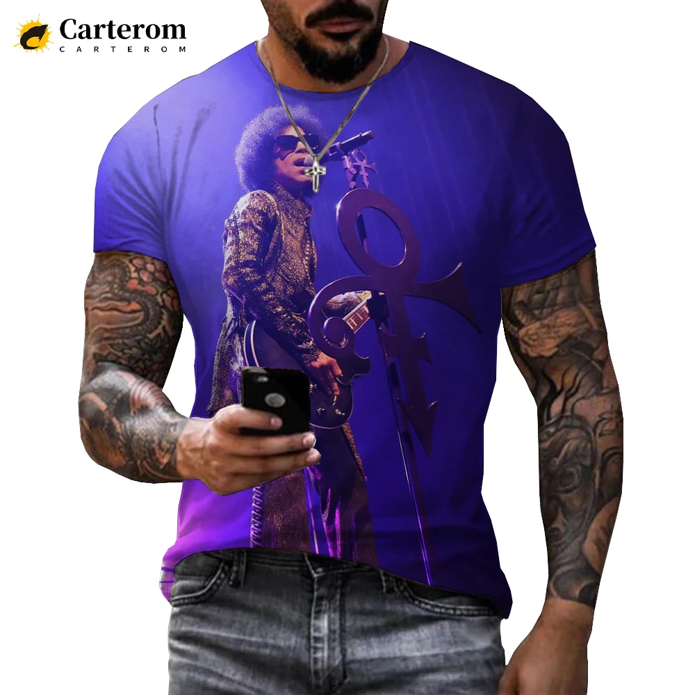 Prince Rogers Nelson Printed 3D T-shirt Men Women Summer Fashion Casual Short Sleeve Hip Hop Singer Harajuku Streetwear Tops
Prince Rogers Nelson Printed 3D T-shirt Men Women Summer Fashion Casual Short Sleeve Hip Hop Singer Harajuku Streetwear Tops