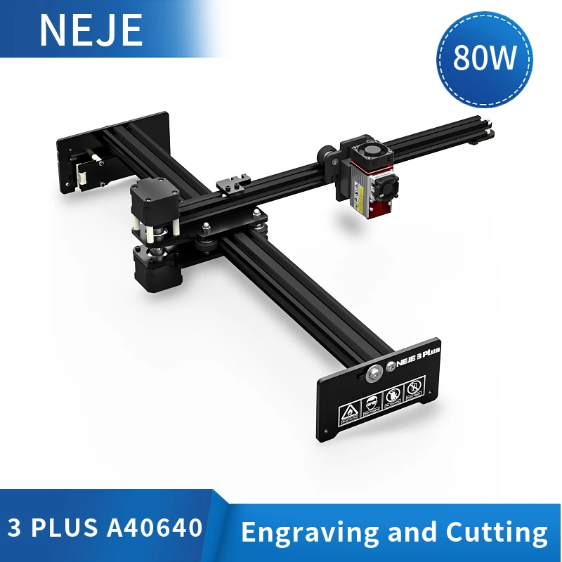 NEJE 3 Plus 32-bit 30/50/80W CNC Desktop Mini Wireless Laser Engraver, Cutter, Wood Router, Engraving, Cutting Machine
NEJE 3 Plus 32-bit 30/50/80W CNC Desktop Mini Wireless Laser Engraver, Cutter, Wood Router, Engraving, Cutting Machine