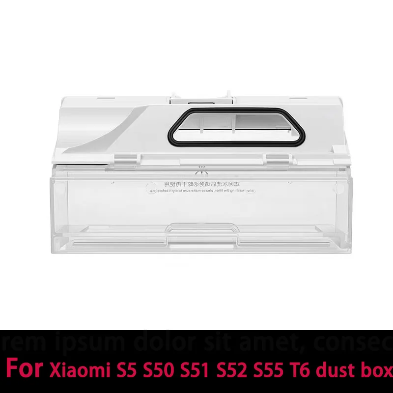 

Dust Box For xiaomi Roborock S5 S50 S51 S55 S6 S60 S6 Pure T6 T4 Robot Vacuum Cleaner Spare Parts Accessories