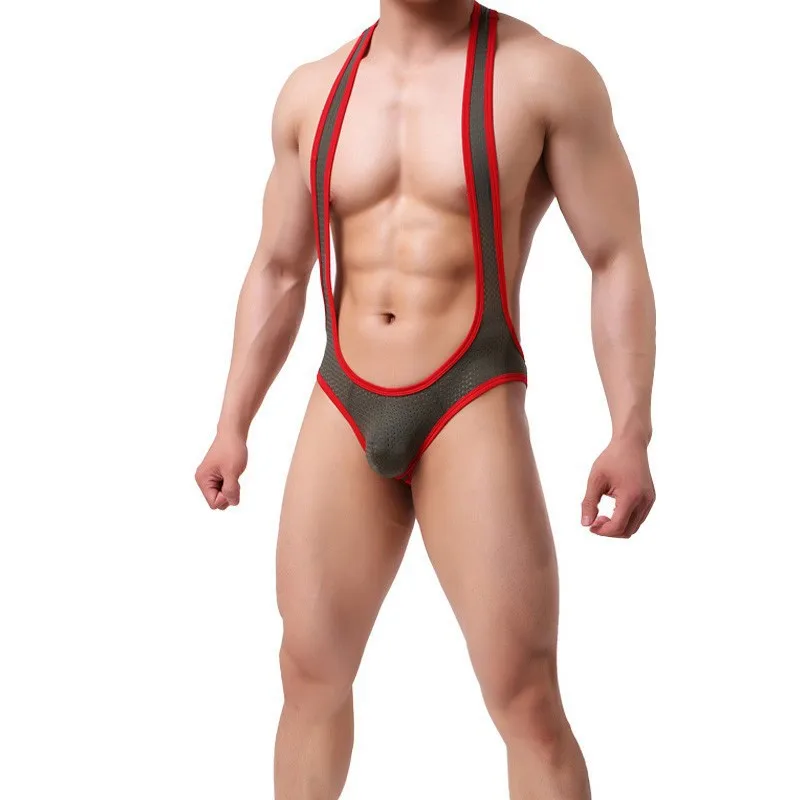 New 2024 Men's elastic contrasting color shaping underwear super sexy mesh breathable dew PP fun jumpsuit Comfortable surprises
New 2024 Men's elastic contrasting color shaping underwear super sexy mesh breathable dew PP fun jumpsuit Comfortable surprises