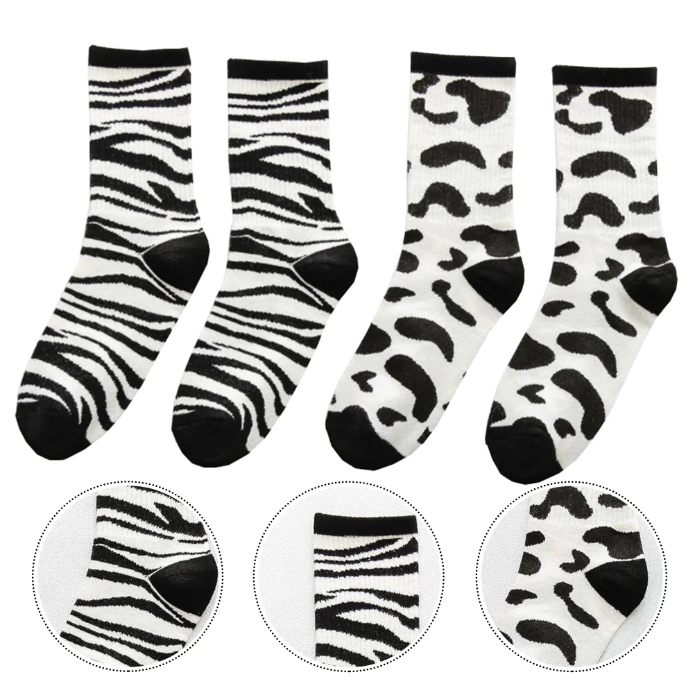 Tube Socks Women and Winter Cartoon Outdoor Cow Stripe Knee-High Hip-hop Stockings Women's & Hosiery
Tube Socks Women and Winter Cartoon Outdoor Cow Stripe Knee-High Hip-hop Stockings Women's & Hosiery