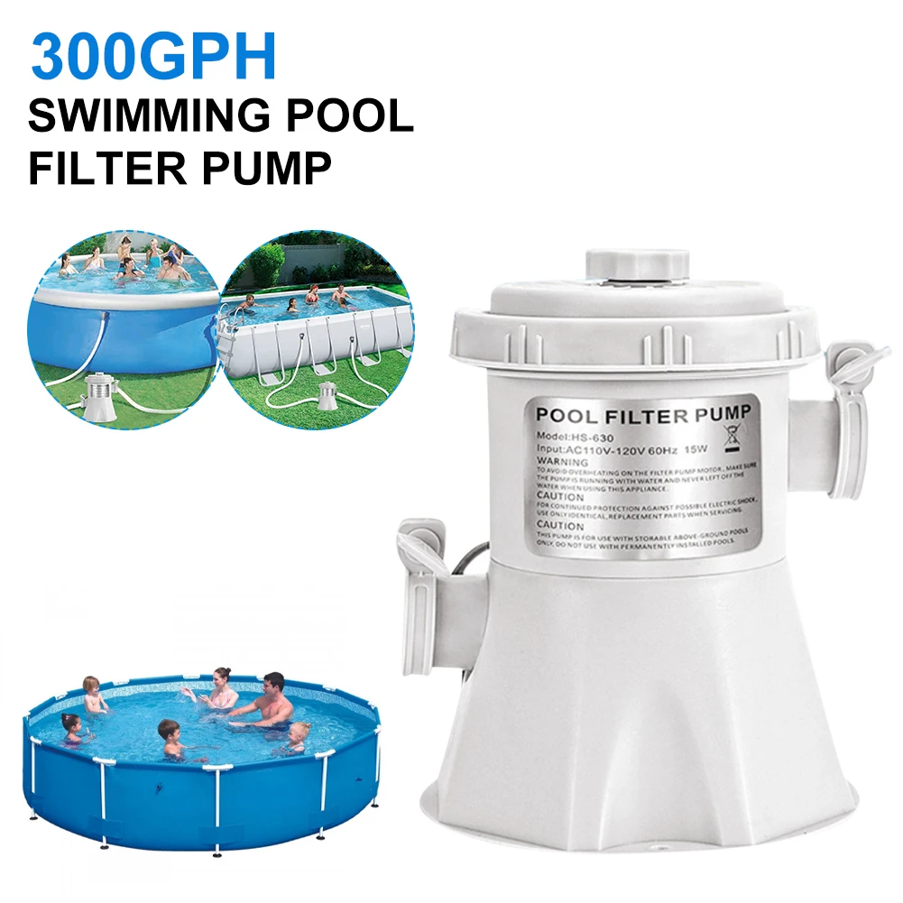 New 300Gallon Inflatable Swimming Pool Cleaner Electric Filter Pump Cleaning Tool Effective Filtration Cleaning Tool Filter Pump
New 300Gallon Inflatable Swimming Pool Cleaner Electric Filter Pump Cleaning Tool Effective Filtration Cleaning Tool Filter Pump