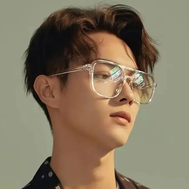 Lunettes d'ordinateur transparentes pour hommes et femmes, lunettes carrées anti-lumière bleue, lunettes bloquant, lunettes optiques, monture de lunettes, 2023 2