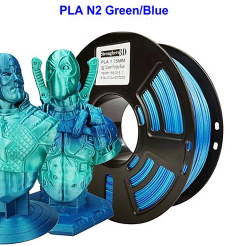 

Rainbow gradient multi-color PLA high gloss smooth each volume has up to 35 color variations each color lasts for 8-15 meters