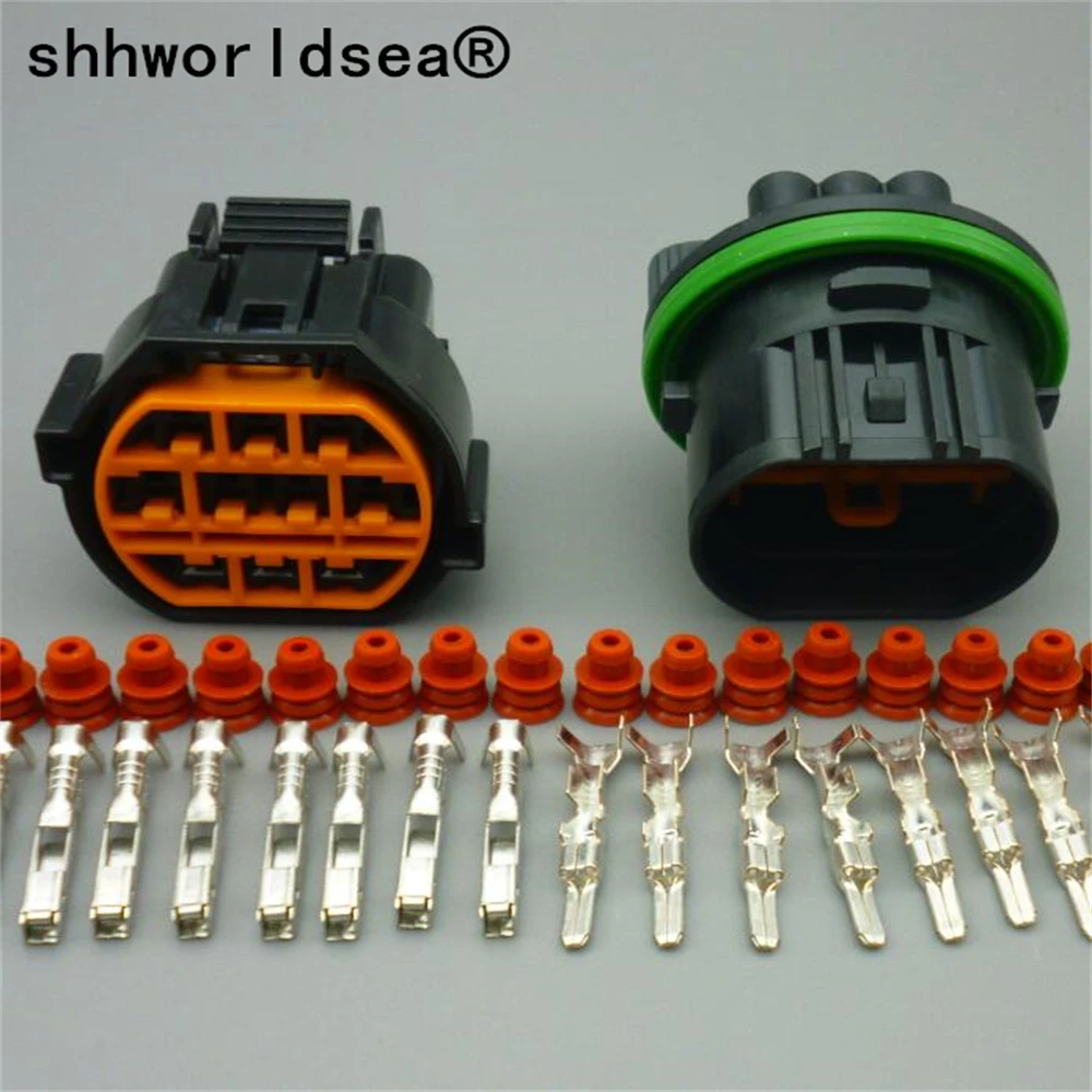 

shhworldsea 1set 10 Pin HP066-10021 GL221-10021 Automotive Headlight Assembly Wiring Plug Socket For HYUNDAI Verna KIA K1 K2 K3