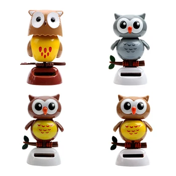 Boneca de balanço movida a energia solar: o acessório de decoração perfeito para carros e casas 7 Dancing Shaking Head Solar Powered Swing Doll Cute Owl Birds Gift Car Ornament Auto Accessories Dashboard Decoration Car Styling