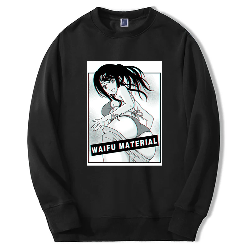 

Хентай, аниме Girl, худи с графическим принтом для взрослых, Свитшот Hentai для мужчин и женщин, повседневный пуловер в стиле Харадзюку, одежда из материала Waifu