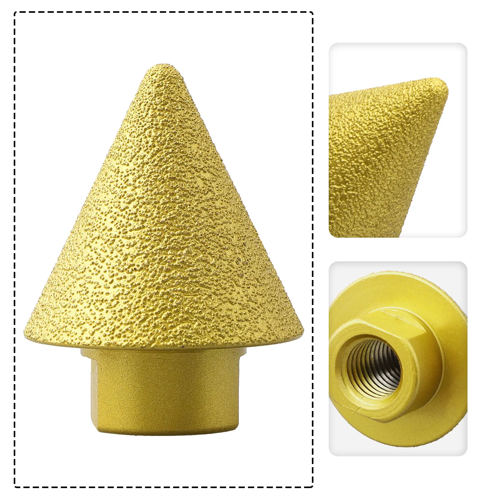 M14 Thread Diamond Chamfer Countersink Bits 38/50mm Cone Carve Polishing Grinding Wheel For Tile Ceramic Beveling Holes Trimming
M14 Thread Diamond Chamfer Countersink Bits 38/50mm Cone Carve Polishing Grinding Wheel For Tile Ceramic Beveling Holes Trimming