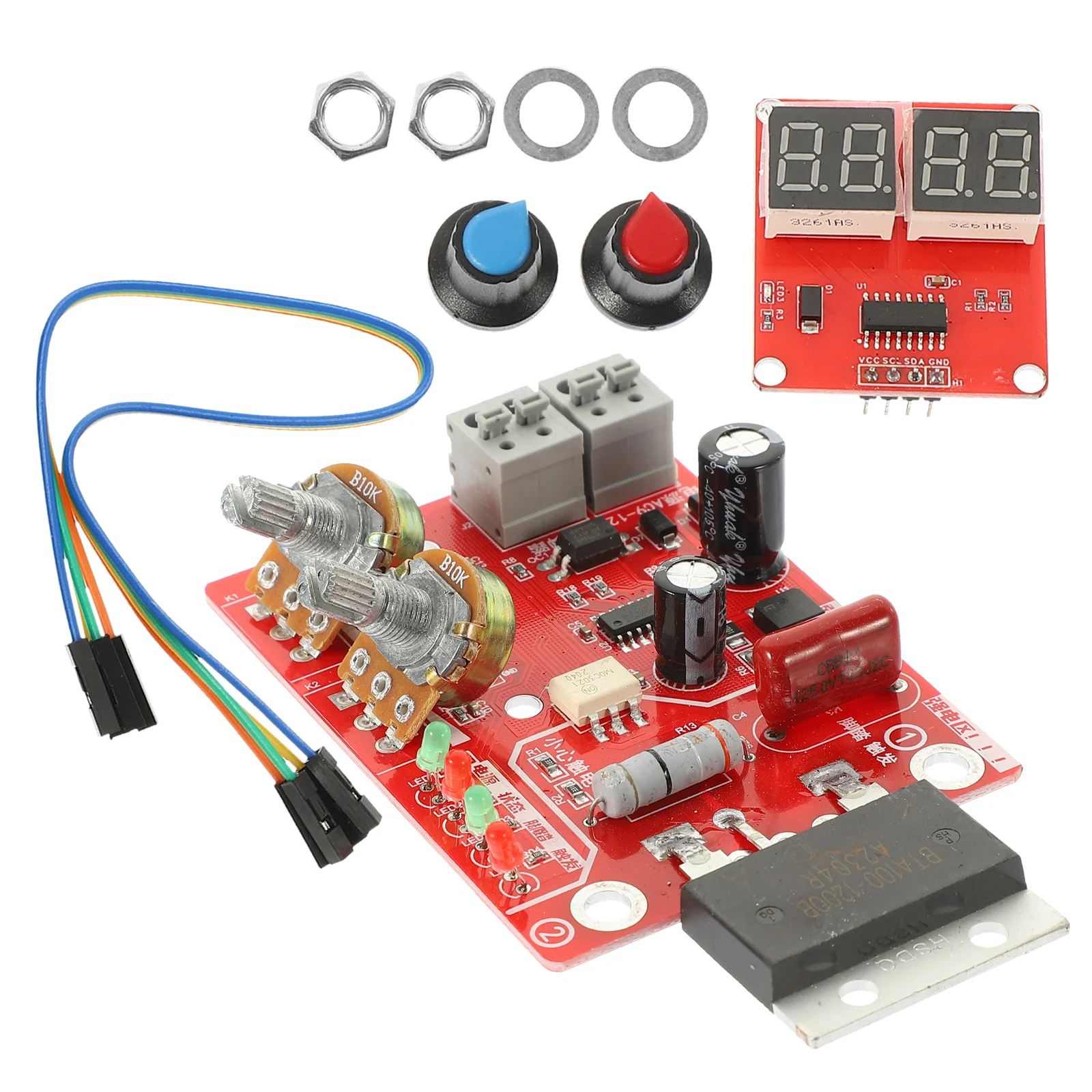 Adjustable Spot Welding Controller Welder Board PCB Circuit DIY Equipment Panel Time Current Machine 40A 100A Digital Display
Adjustable Spot Welding Controller Welder Board PCB Circuit DIY Equipment Panel Time Current Machine 40A 100A Digital Display