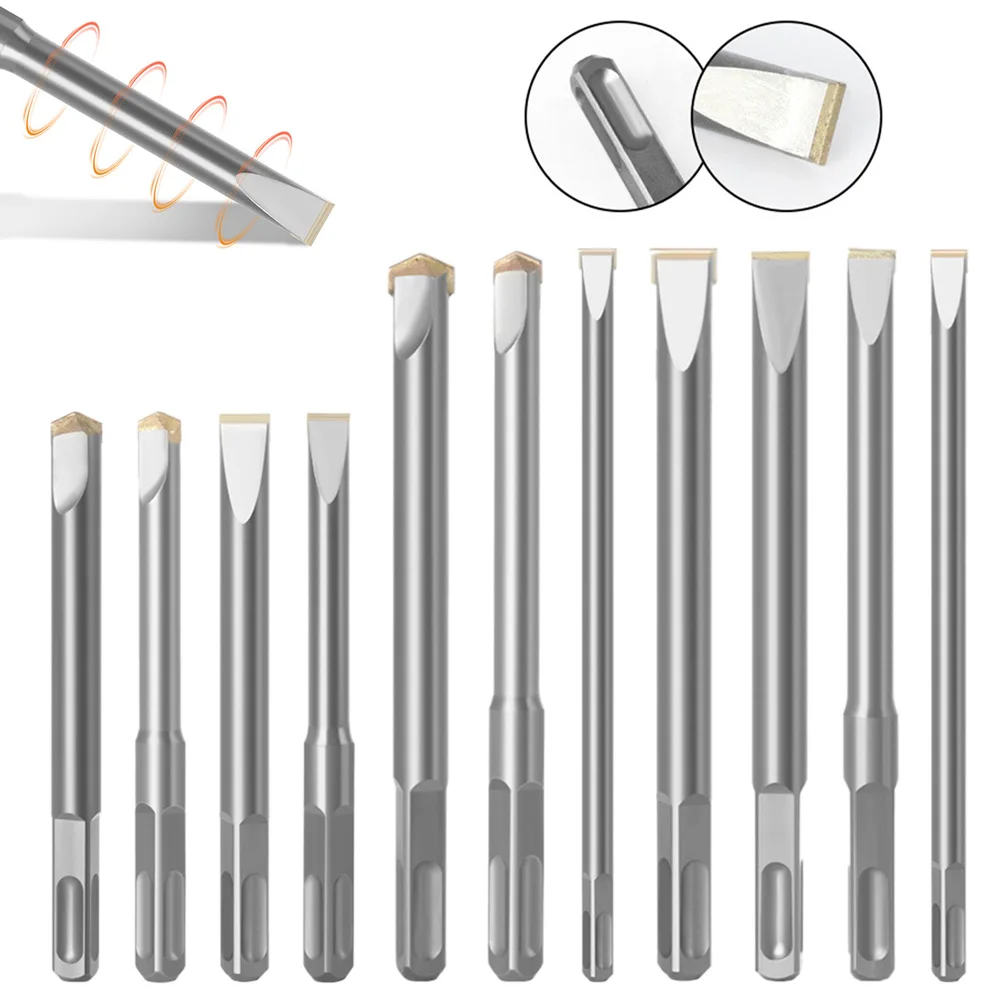 SDS PLUS Quare Shank Tungsten Carbide Flat Tipped Chisel Drill Bits For Marble For Electric Drill Impact Hammers Hand Tool Use
SDS PLUS Quare Shank Tungsten Carbide Flat Tipped Chisel Drill Bits For Marble For Electric Drill Impact Hammers Hand Tool Use