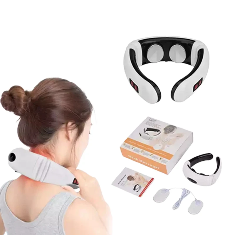 

Neck Massager Tens Pulse Relieve Pain Deep Tissue Shiatsu Vibration Neck Shoulder Massager Rechargeability With Heat Health Care